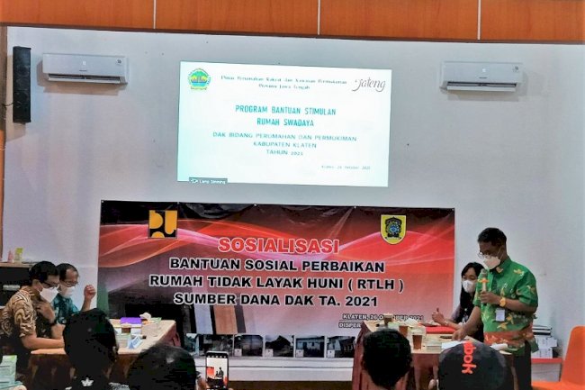 Sosialisasi Bantuan Sosial Perbaikan Rumah Tidak Layak Huni DAK 2021