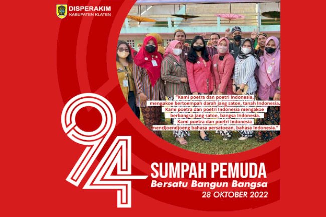 Selamat Hari Sumpah Pemuda - Bersatu Bangun Bangsa