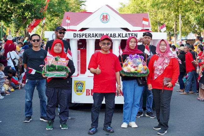 Disperakim Menyemarakan Karnaval Pembangunan Kabupaten Klaten 2023