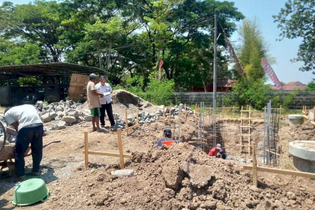 Kepala Bidang Perumahan Rakyat Meninjau Pekerjaan di IPAL Rusunawa Kabupaten Klaten