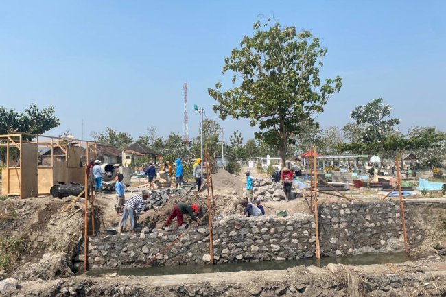 Update progress Pekerjaan Peningkatan dan Penataan TPU Tegal Binangun