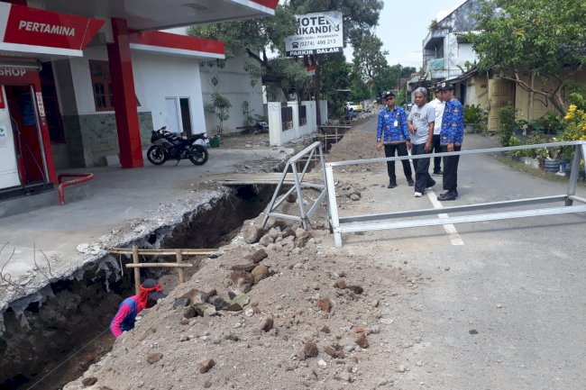Monitoring dan Evaluasi Pekerjaan Drainase di Desa Bugisan Kecamatan Prambanan