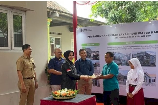 Peresmian Bantuan RTLH dari PT Taman Wisata Candi Borobudur, Prambanan, Ratu Boko oleh Bupati klaten