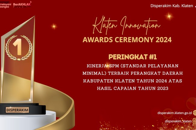 Disperakim Klaten Raih Peringkat 1 Kinerja SPM Terbaik 2024: Komitmen Menyediakan Hunian Layak bagi Warga Terdampak Bencana dan Relokasi Program Pemerintah