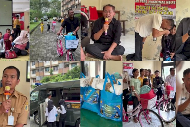 Bakti Sosial Door to Door Hari Pers Nasional 2026 di Rusunawa Kabupaten Klaten