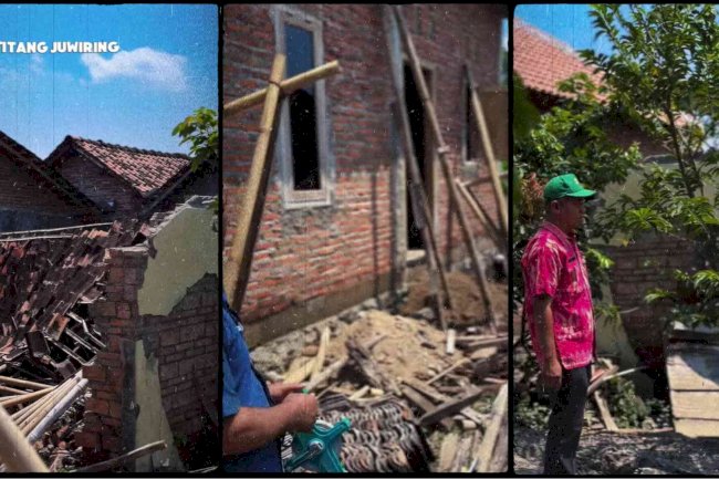 Disperakim Klaten Laksanakan Verifikasi dan Validasi Rumah Terdampak Banjir di Desa Ketitang