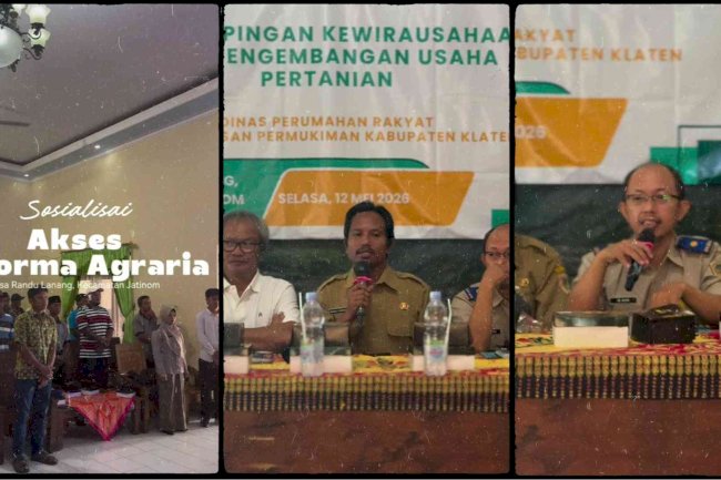 Disperakim Klaten dan BPN Gelar Sosialisasi Akses Reforma Agraria dan Pendampingan Kewirausahaan di Desa Randulanang