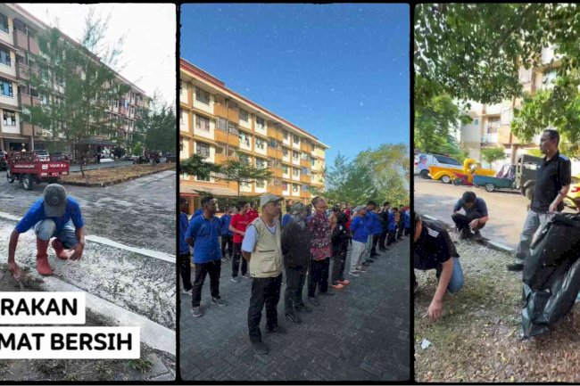 Gerakan Jumat Bersih, Disperakim Klaten Gelar Kerja Bakti di Rusunawa Klaten