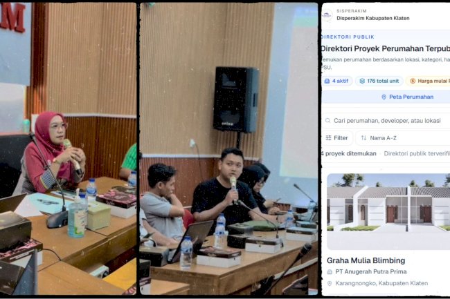 Disperakim Sosialisasikan Website SISPERAKIM Modul Perumahan kepada Pengembang Perumahan