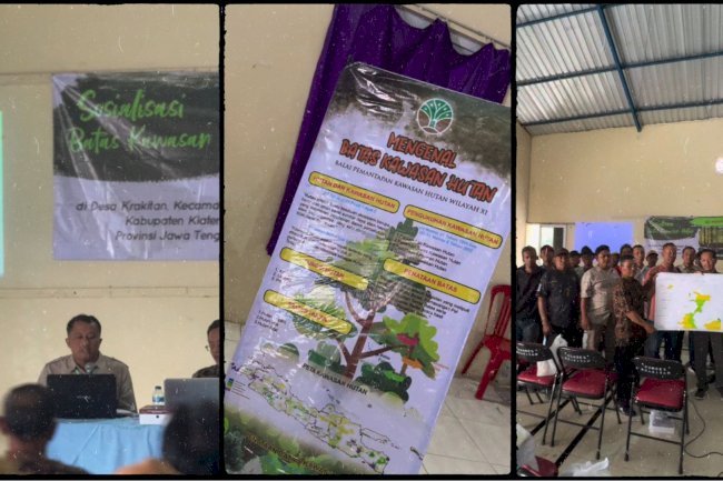 Disperakim Klaten Hadiri Sosialisasi Batas Kawasan Hutan dalam Rangka Program PPTPKH di Desa Krakitan