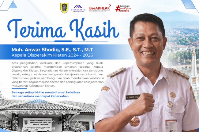 Estafet Pengabdian, Disperakim Klaten Sampaikan Terima Kasih atas Dedikasi dan Kepemimpinan Kepala Dinas