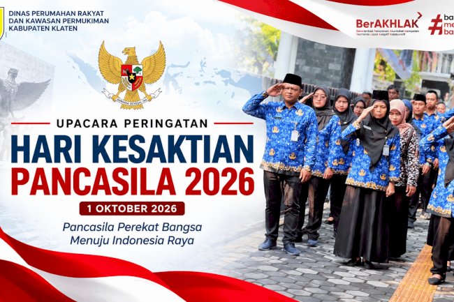 Disperakim Klaten Gelar Upacara Peringatan Hari Kesaktian Pancasila Tahun 2026