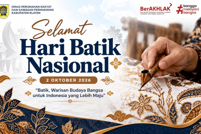 Disperakim Klaten Peringati Hari Batik Nasional 2026, Ajak Masyarakat Bangga Melestarikan Warisan Budaya Indonesia