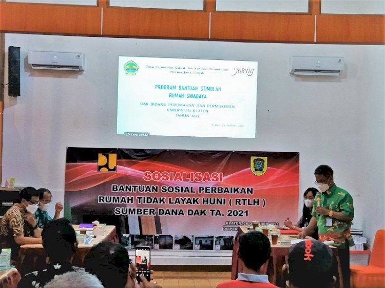 Sosialisasi Bantuan Sosial Perbaikan Rumah Tidak Layak Huni DAK 2021