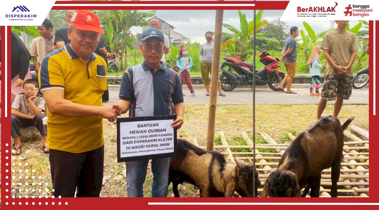 Serah Terima Hewan Kurban Disperakim Kabupaten Klaten