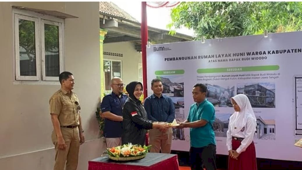 Peresmian Bantuan RTLH dari PT Taman Wisata Candi Borobudur, Prambanan, Ratu Boko oleh Bupati klaten