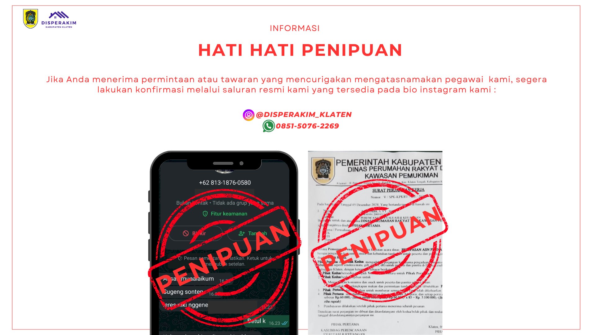 HATI HATI PENIPUAN