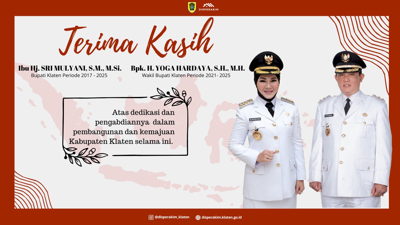 Terima Kasih atas Pengabdian dan Dedikasi untuk Kabupaten Klaten