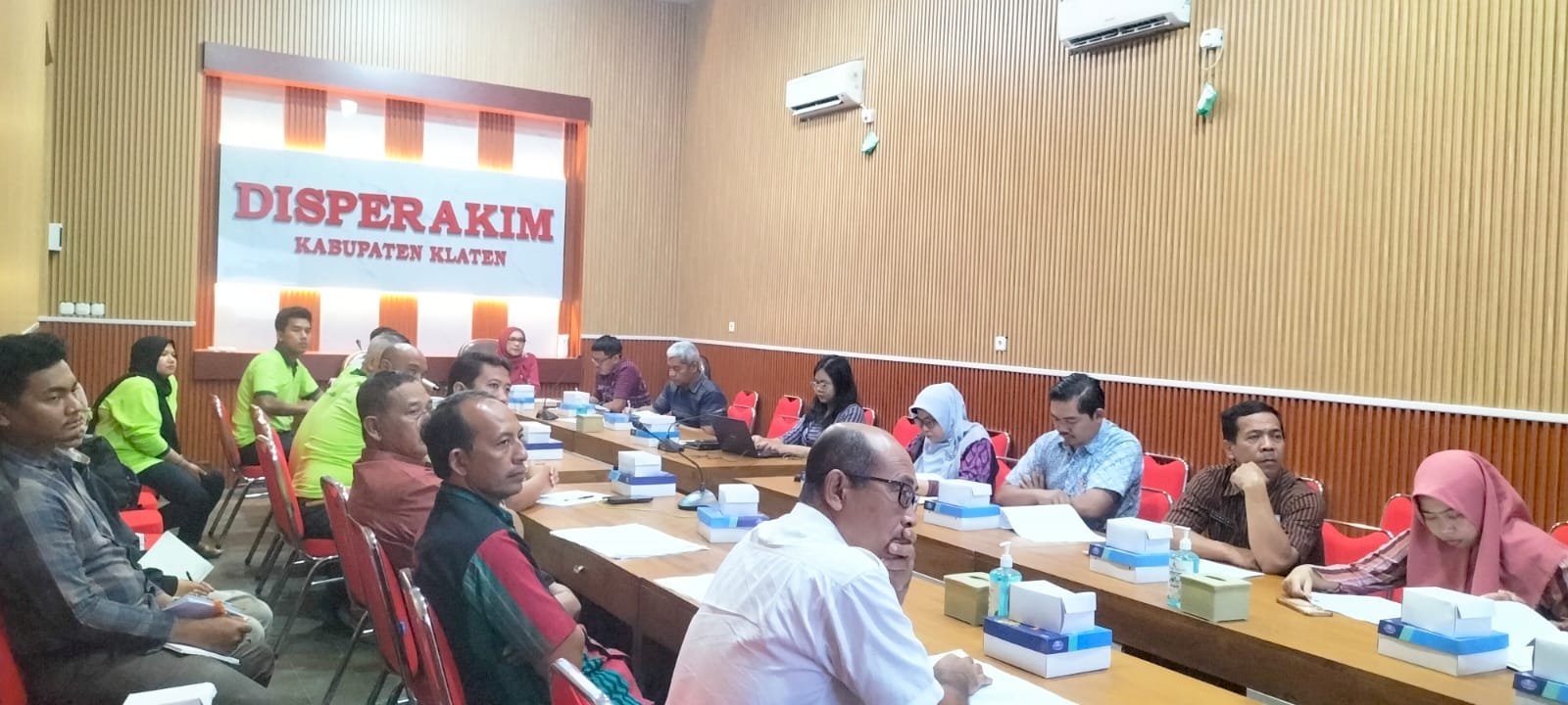 Disperakim Klaten Gelar Rapat Site Plan Perumahan Griya Kencana Harmoni di Desa Dalangan