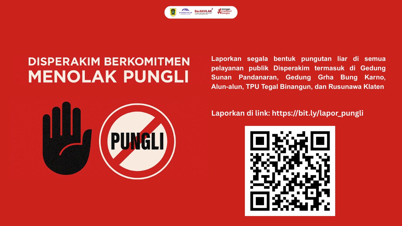 Komitmen Disperakim Klaten: Layanan Publik Tanpa Pungutan Lia