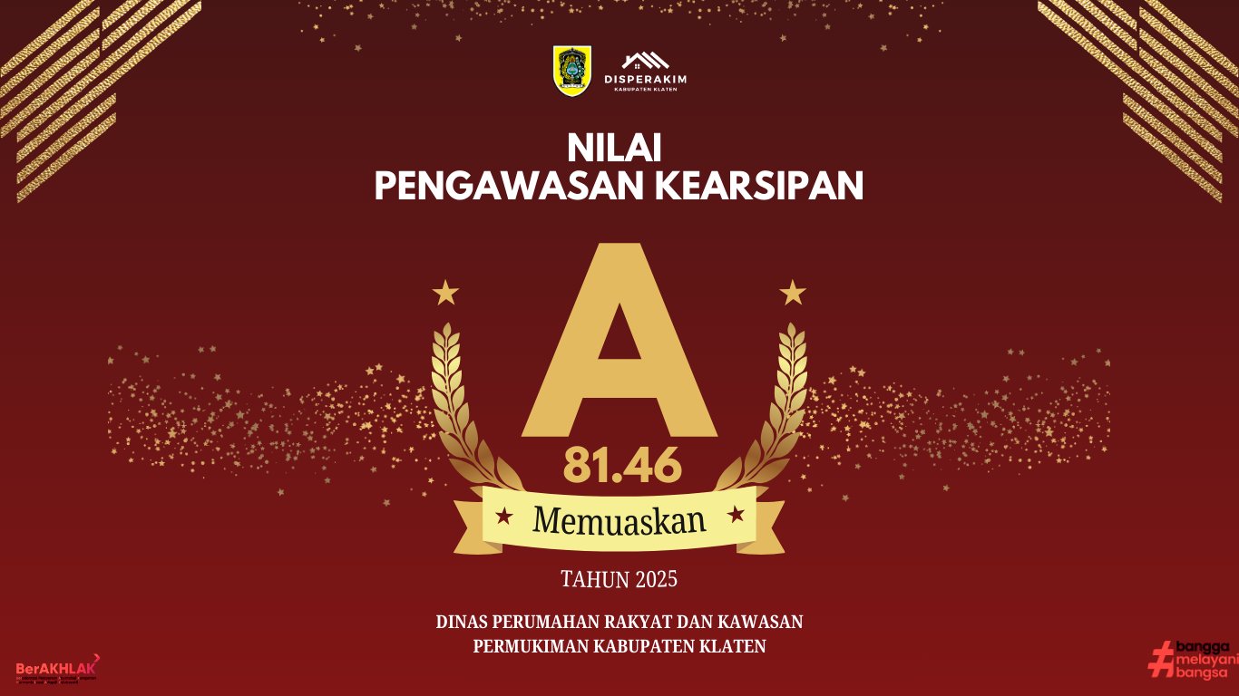 Capaian Pengawasan Kearsipan Disperakim Kabupaten Klaten Tahun 2025
