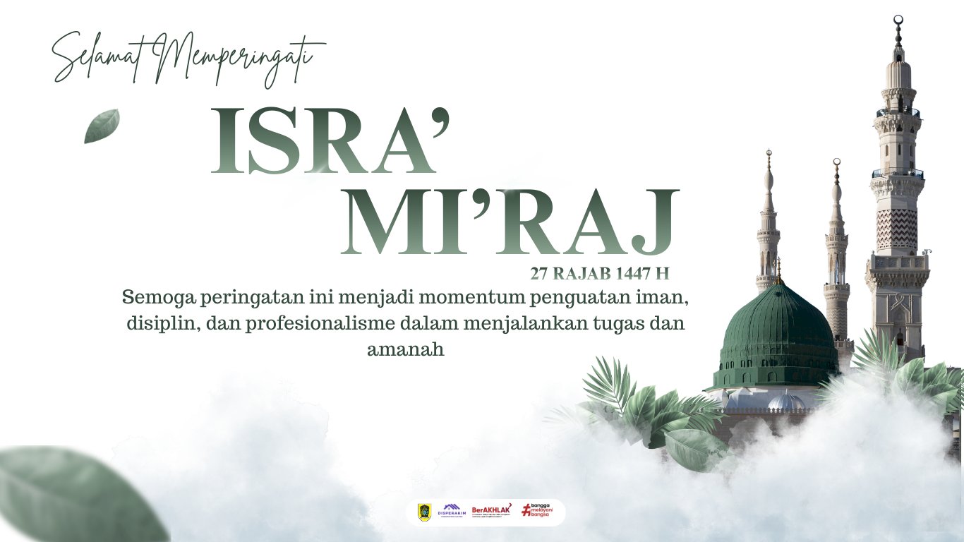 Selamat Memperingati Isra Mi’raj Nabi Muhammad SAW