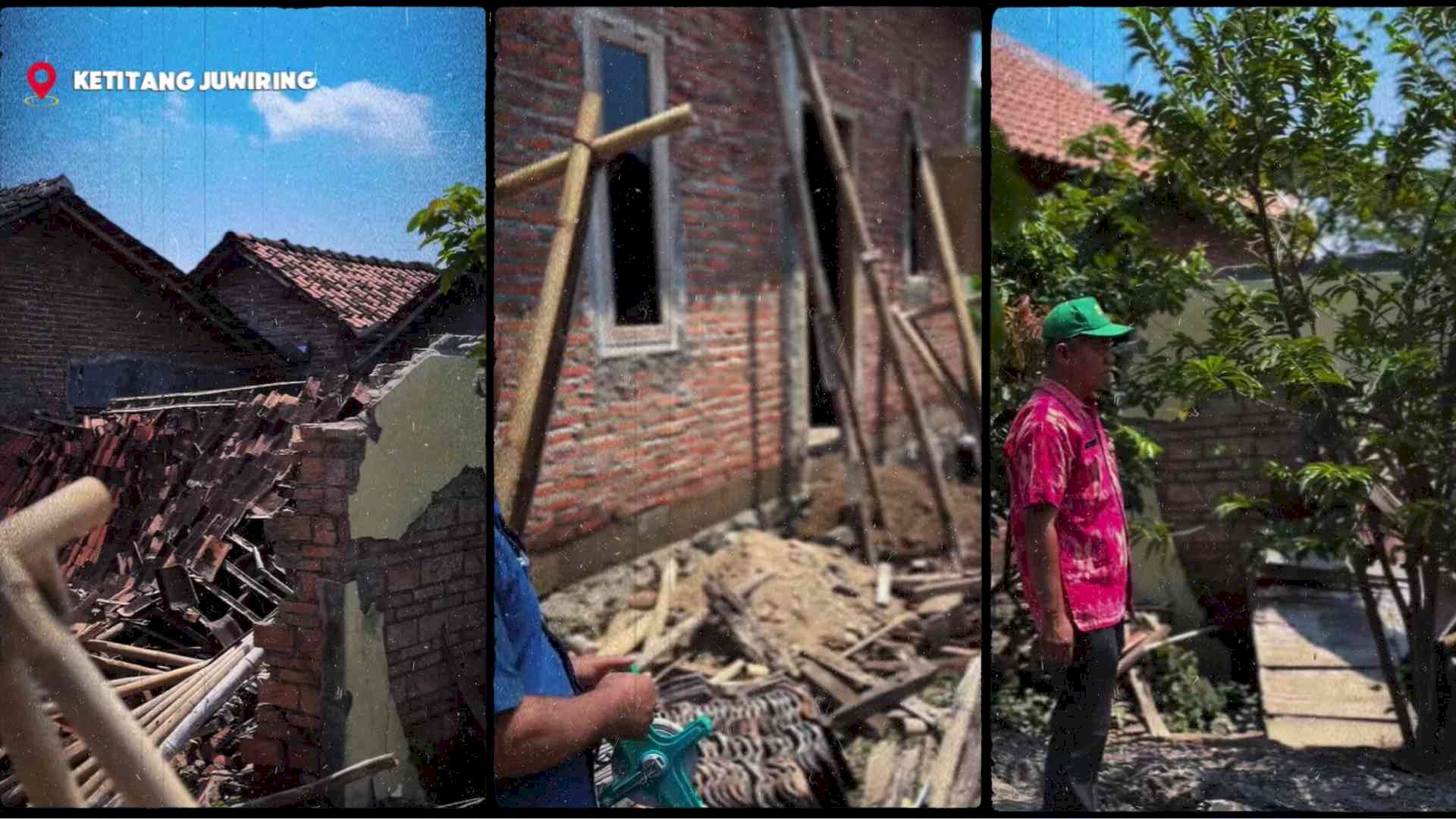Disperakim Klaten Laksanakan Verifikasi dan Validasi Rumah Terdampak Banjir di Desa Ketitang