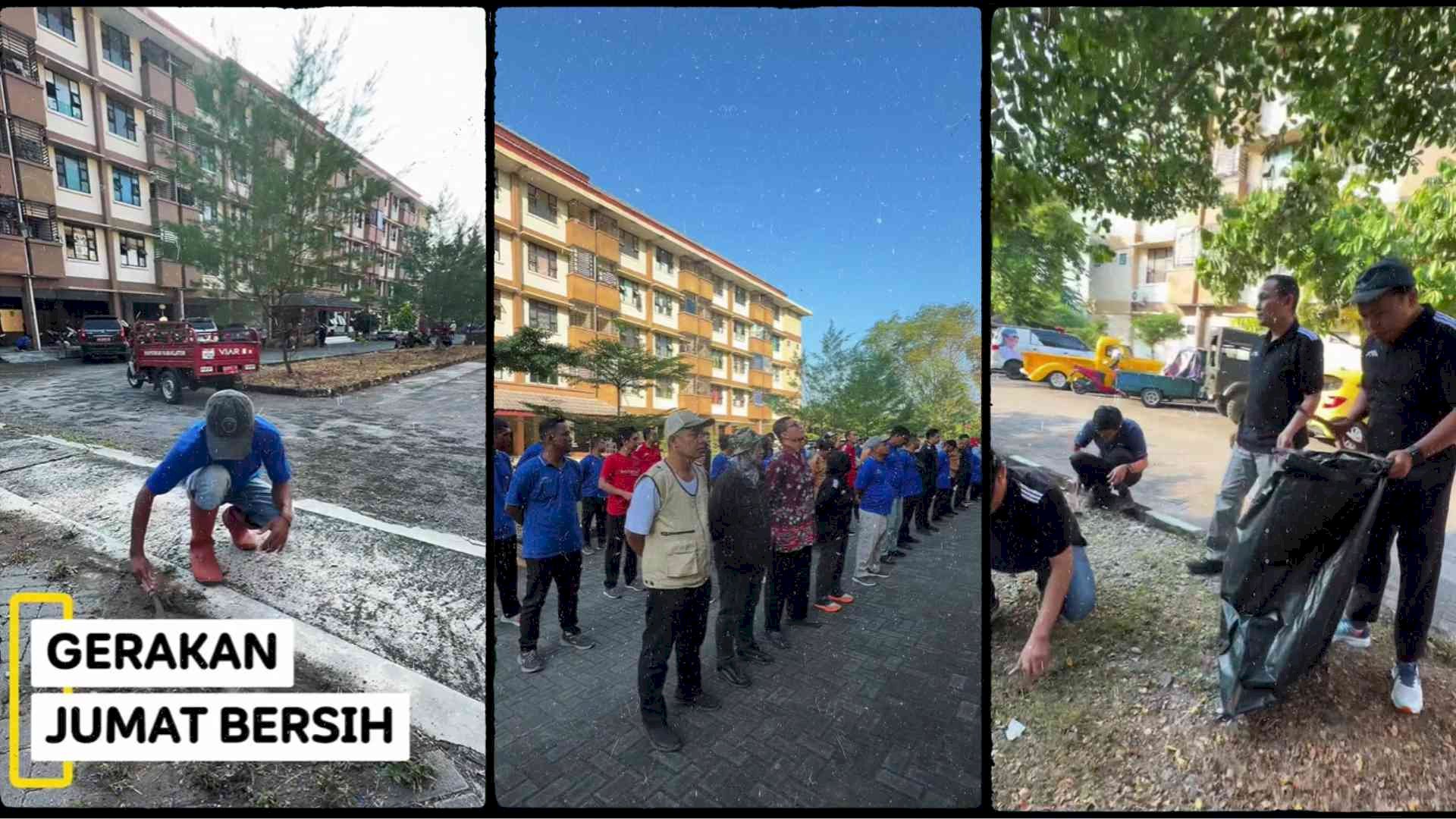 Gerakan Jumat Bersih, Disperakim Klaten Gelar Kerja Bakti di Rusunawa Klaten