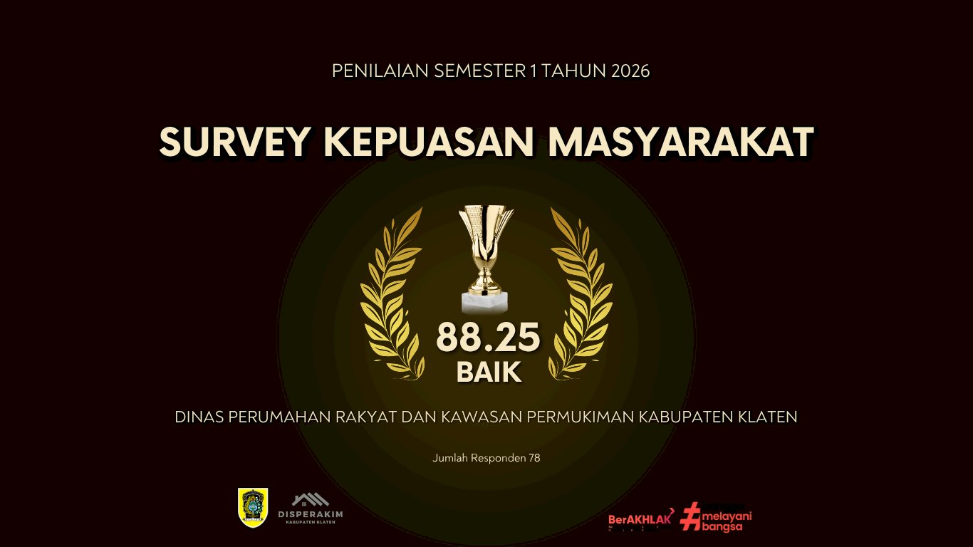 Disperakim Kabupaten Klaten Raih Nilai SKM 88,25 dengan Predikat "Baik" pada Semester I Tahun 2026