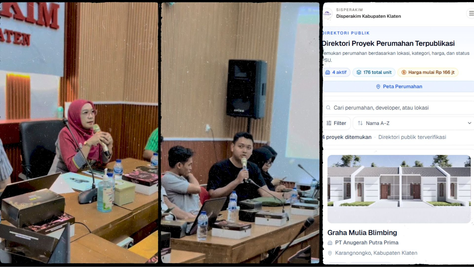 Disperakim Sosialisasikan Website SISPERAKIM Modul Perumahan kepada Pengembang Perumahan