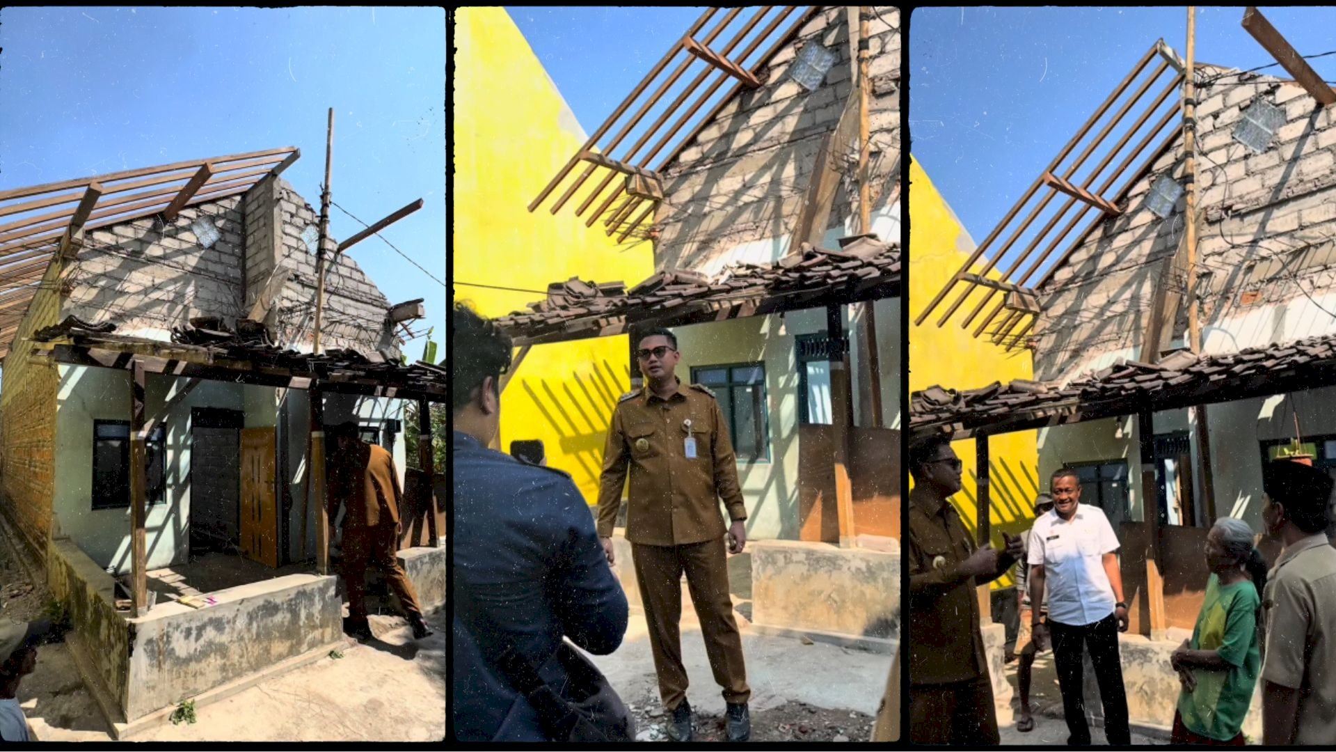 Bupati Klaten Bersama Kepala Disperakim Tinjau Pelaksanaan Bantuan Sosial Perbaikan RTLH di Kecamatan Pedan