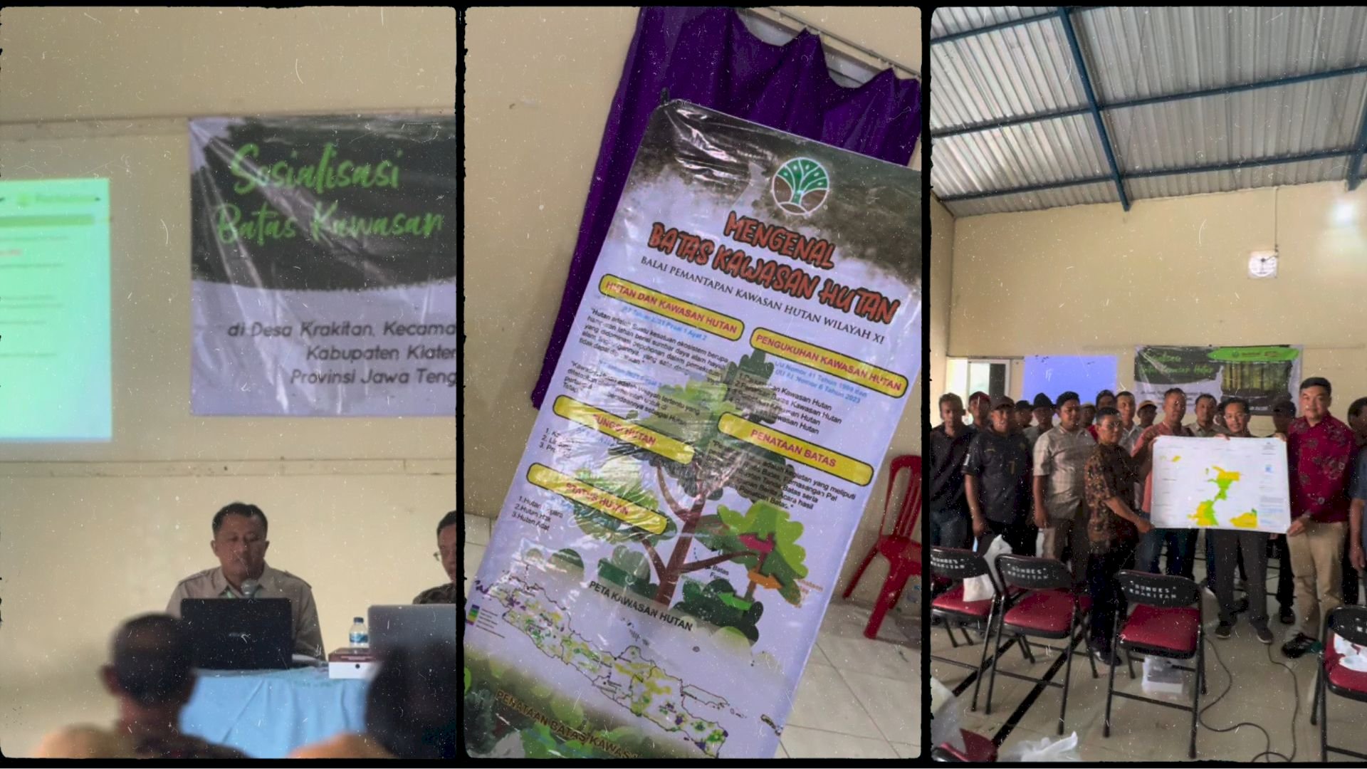 Disperakim Klaten Hadiri Sosialisasi Batas Kawasan Hutan dalam Rangka Program PPTPKH di Desa Krakitan