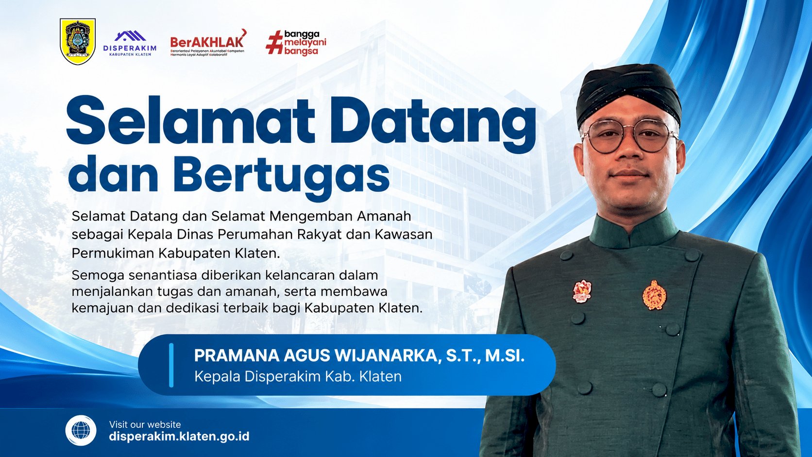 Keluarga Besar Disperakim Klaten Sambut Pramana Agus Wijanarka sebagai Kepala Dinas yang Baru