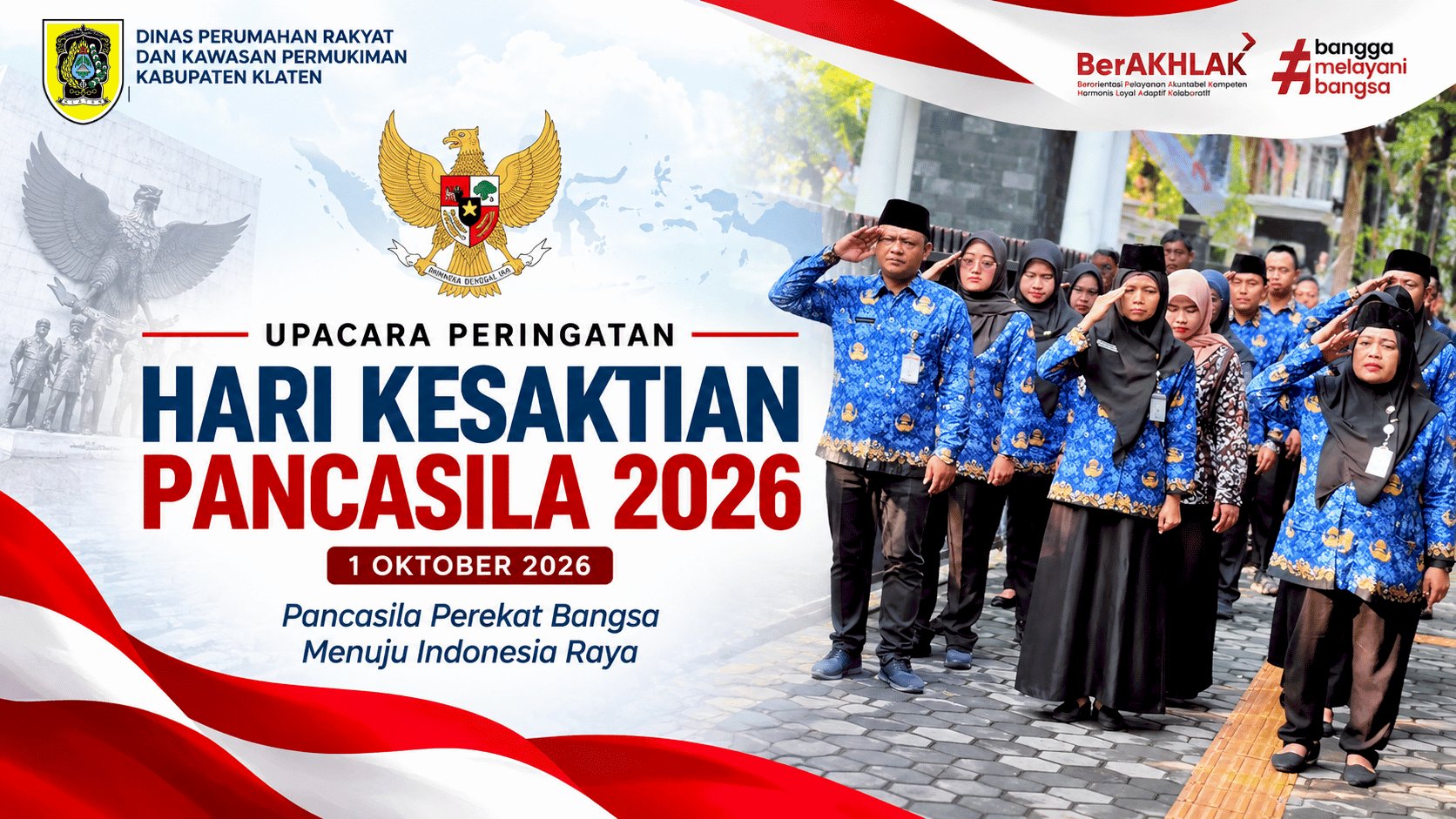 Disperakim Klaten Gelar Upacara Peringatan Hari Kesaktian Pancasila Tahun 2026